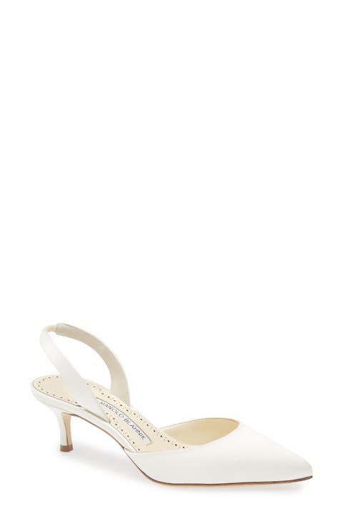 Carolyne Bridal Pointed Toe Slingback Pump (Women)