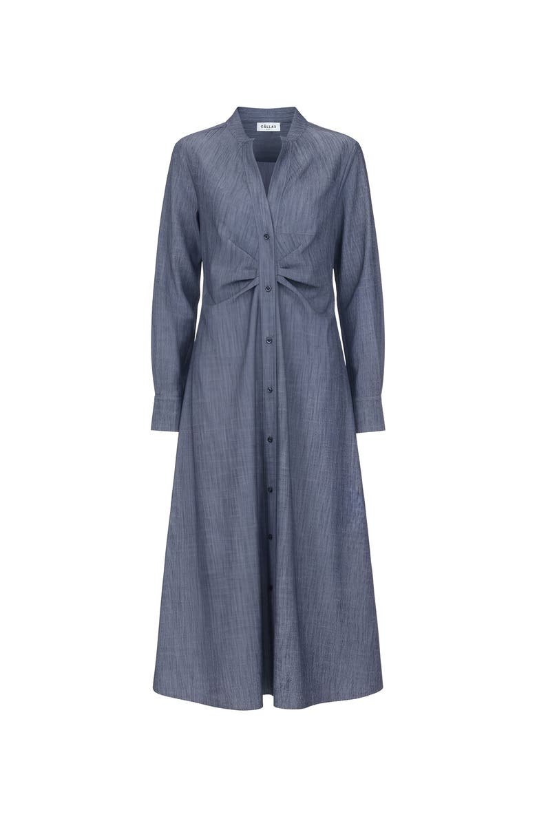 Callas Milano Genny  Long sleeve shirt dress, Main, color, Navy