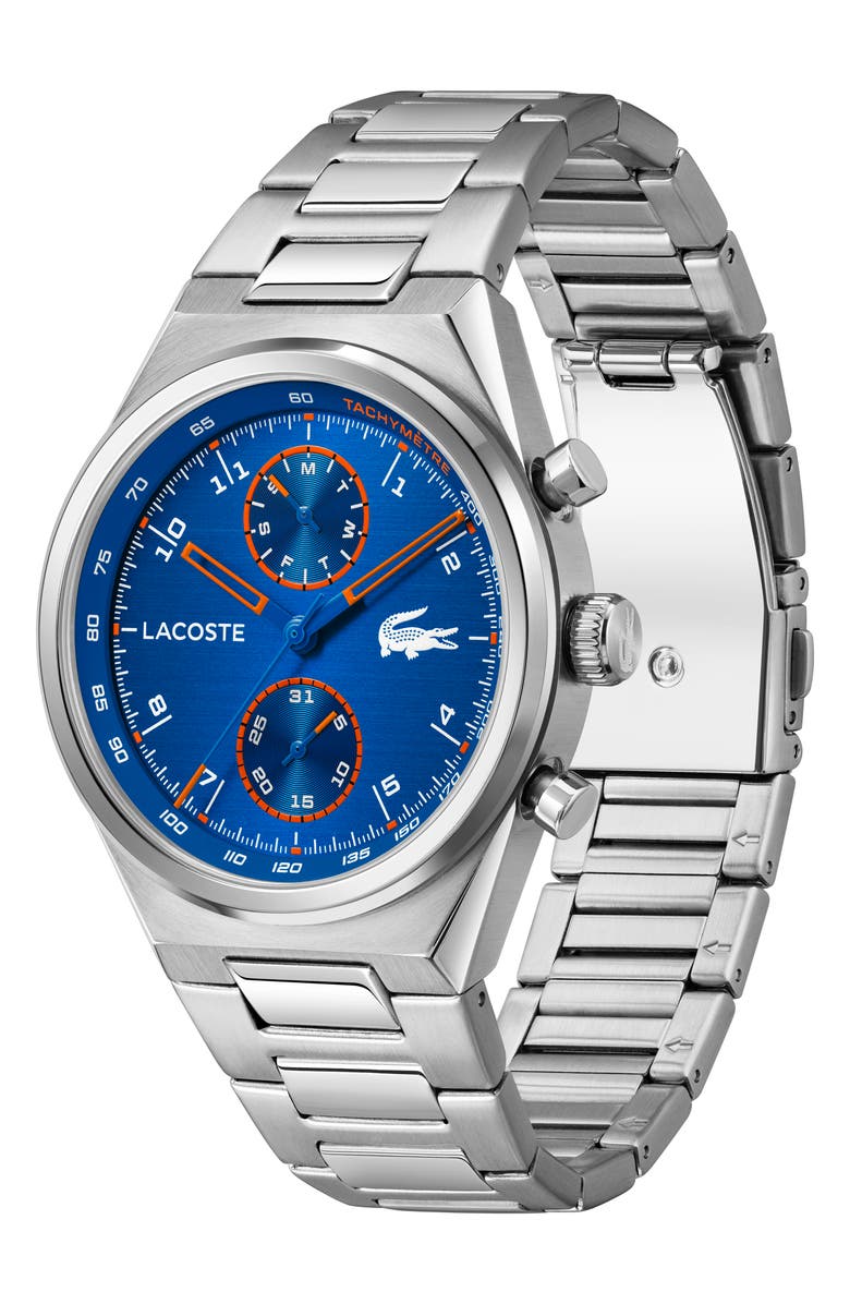 Lacoste Line Racer Multifunction Bracelet Watch, 43mm, Alternate, color, 