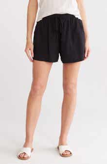Splendid Marseille Linen Blend Drawstring Shorts