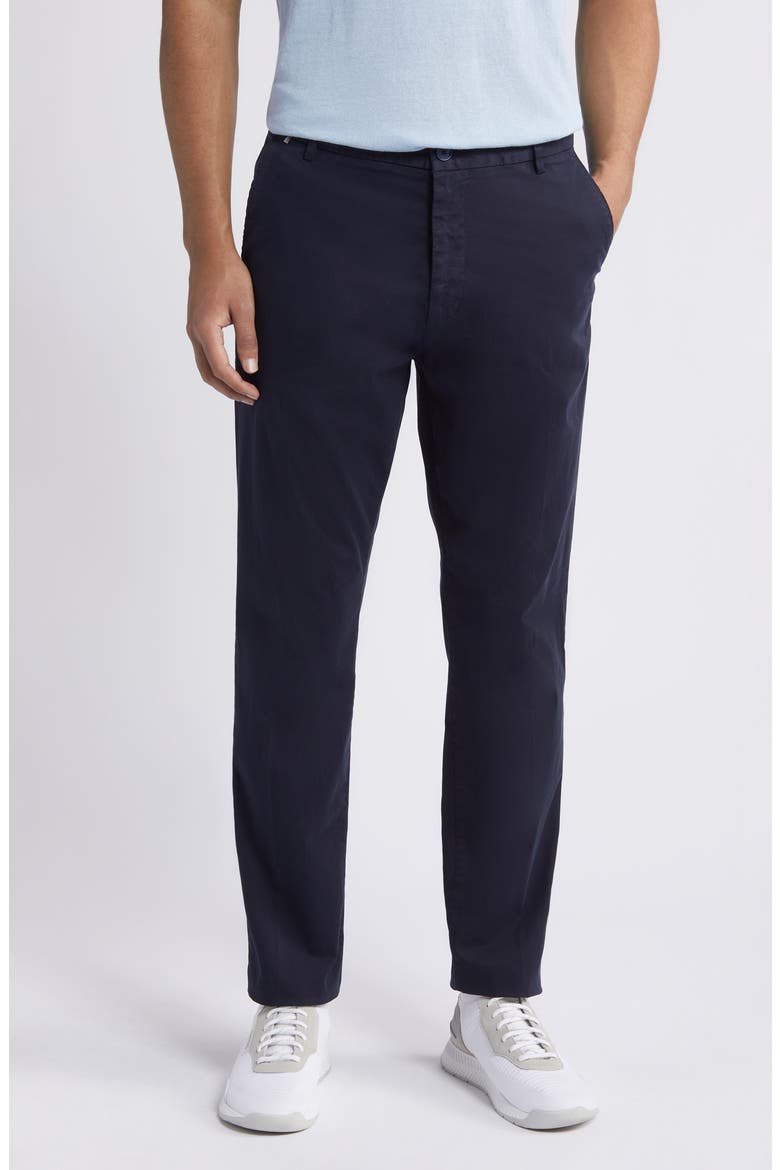 Kane Cotton Blend Chinos, Main, color, DARK BLUE