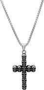 HMY JEWELRY Men's Stainless Steel Skull Cross Pendant Necklace