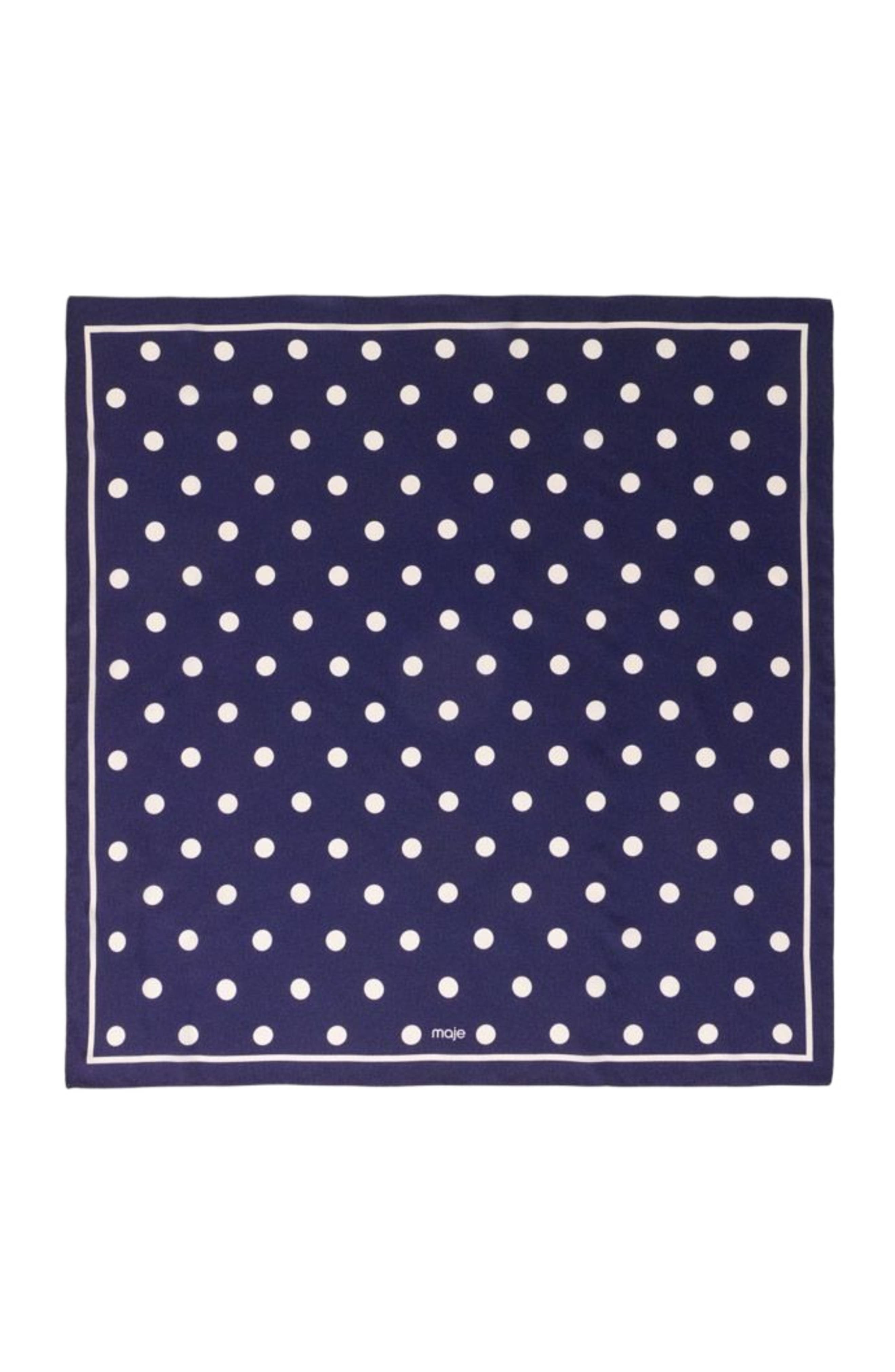 selected Navy dots print