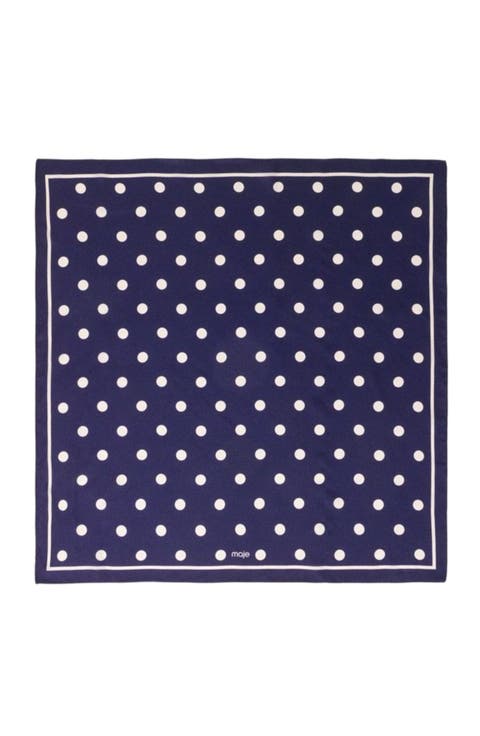 Silk polka dot bandana