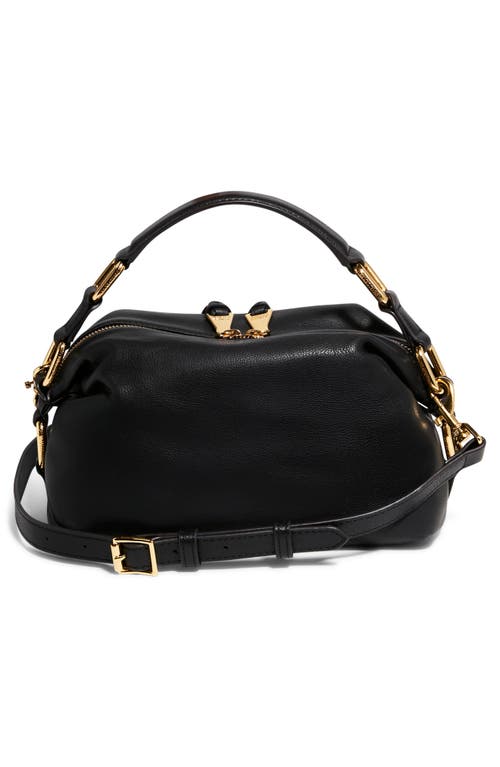 Aimee Kestenberg Dumpling Leather Top Handle Bag In Black