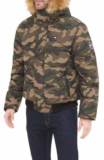 Arctic Snorkel Faux Fur Trim Bomber Jacket