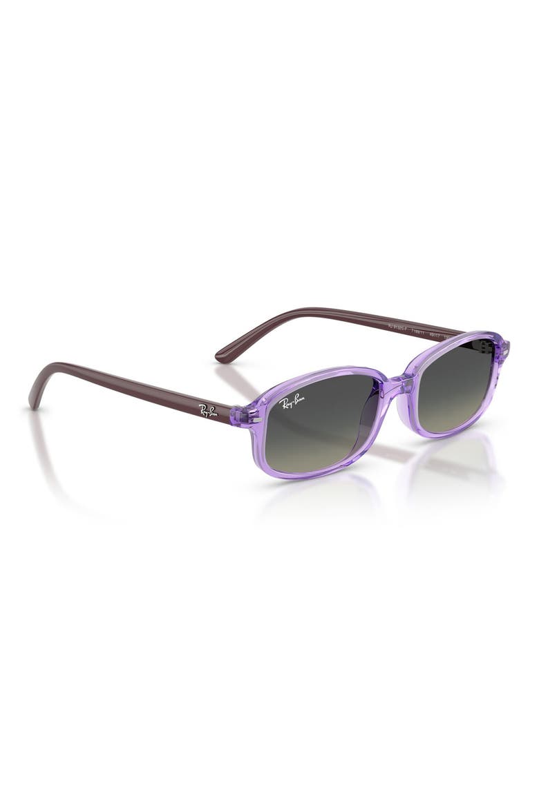 Kids' 49mm Irregular Sunglasses, Alternate, color, TRANSPARENT VIOLET / GREY