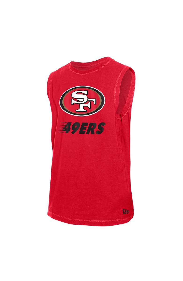 New Era Men's New Era  Scarlet San Francisco 49ers Leisure Collection Tank Top, Alternate, color, Scarlet