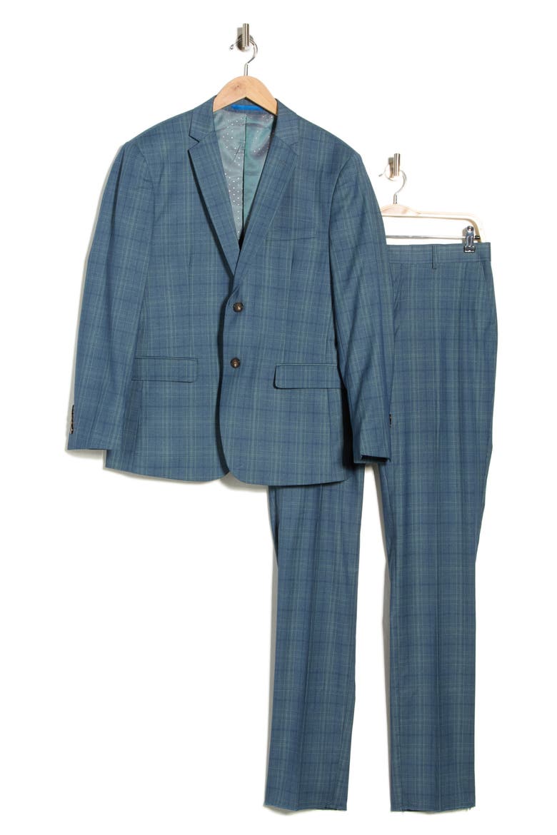 Slim Fit Two-Piece Suit, Alternate, color, FOREST