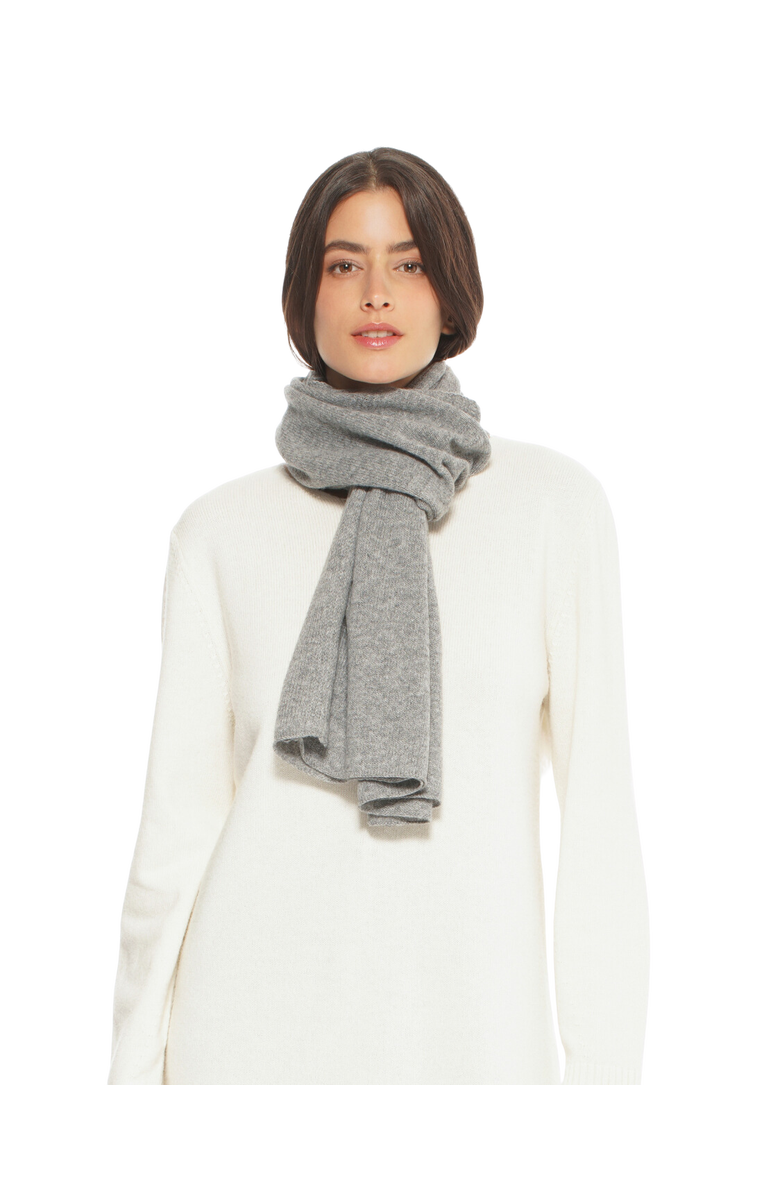 Monticelli Cashmere Pure Cashmere Cloud-Soft Scarf, Main, color, Melange Grey