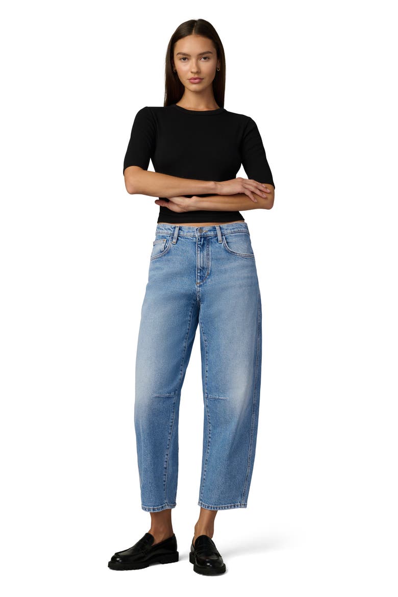 The Wilder High Waist Crop Relaxed Barrel Jeans, Alternate, color, PREVAIL