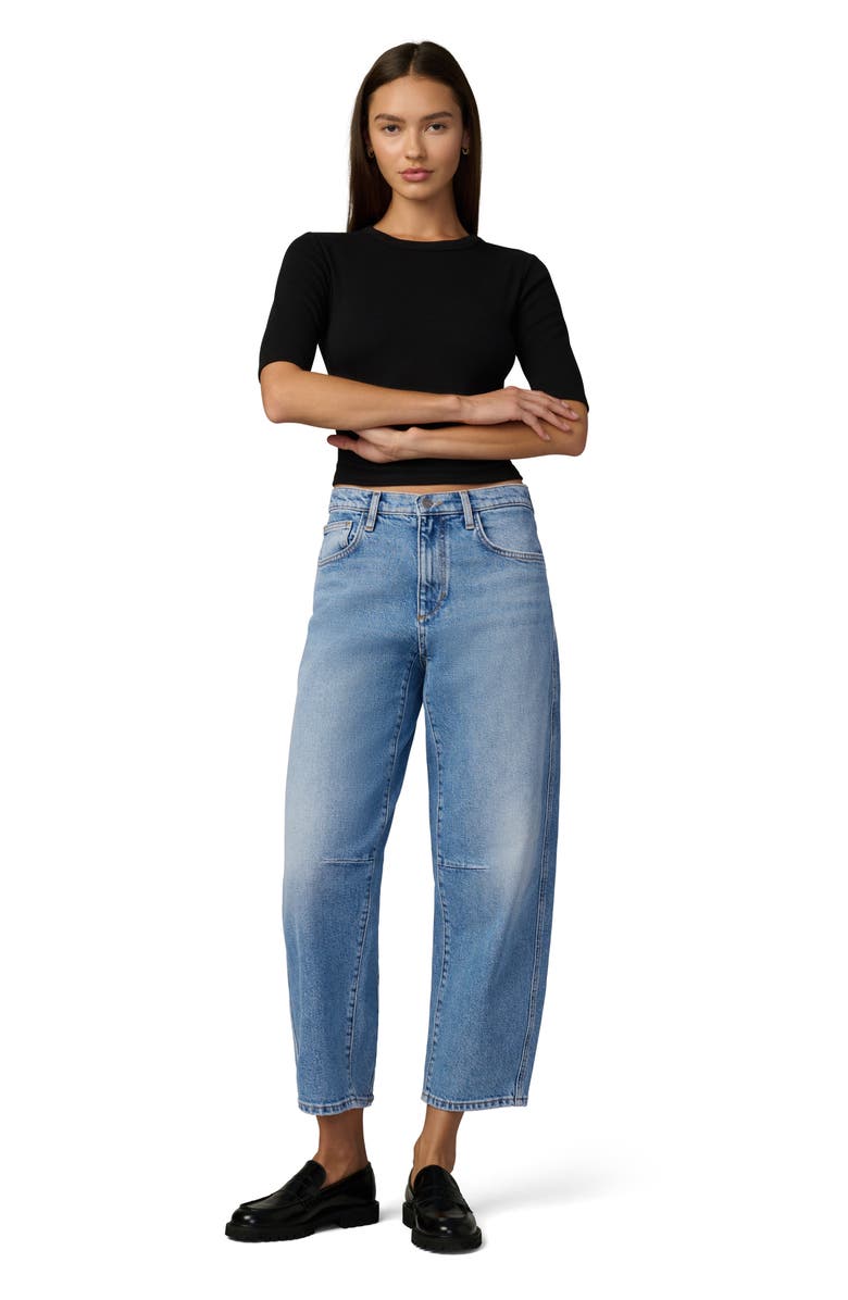 Joe's The Wilder High Waist Crop Relaxed Barrel Jeans, Alternate, color, Prevail