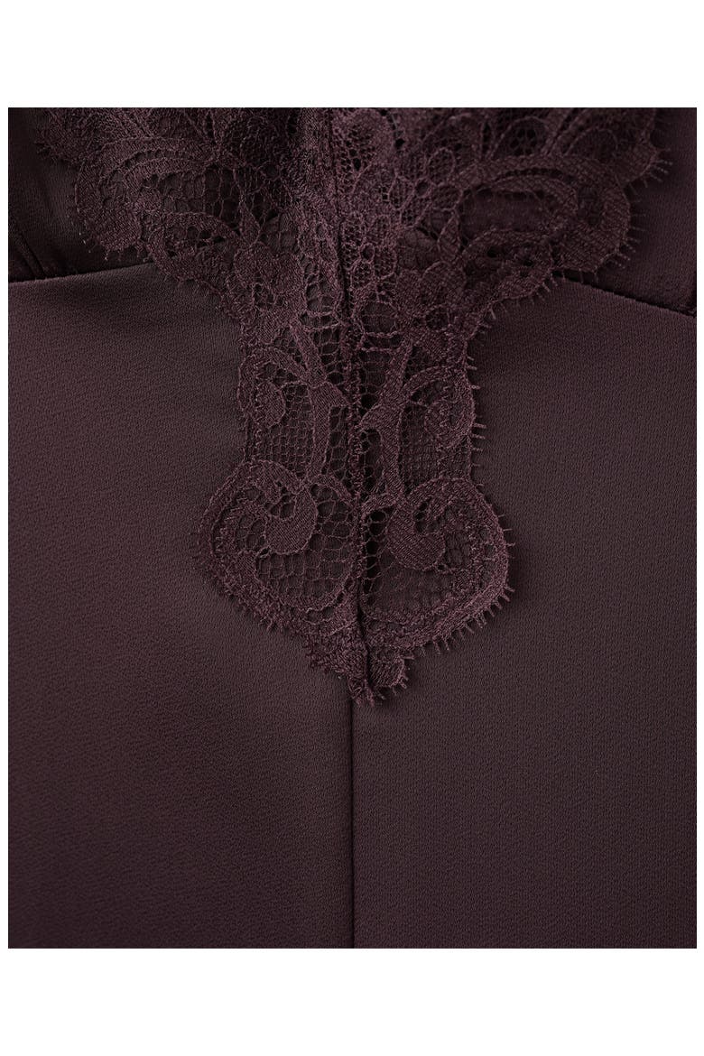 Satin Lace Dress, Alternate, color, LILAC