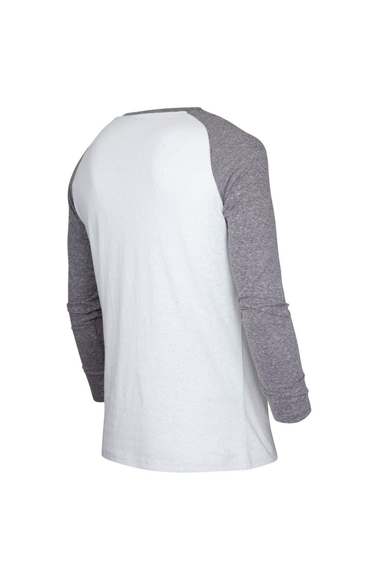 CONCEPTS SPORT Men's Concepts Sport White/Charcoal Minnesota United FC Concord Henley Raglan Long Sleeve T-Shirt, Alternate, color, 