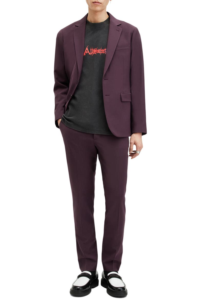 AllSaints Lisle Blazer, Alternate, color, Port Purple