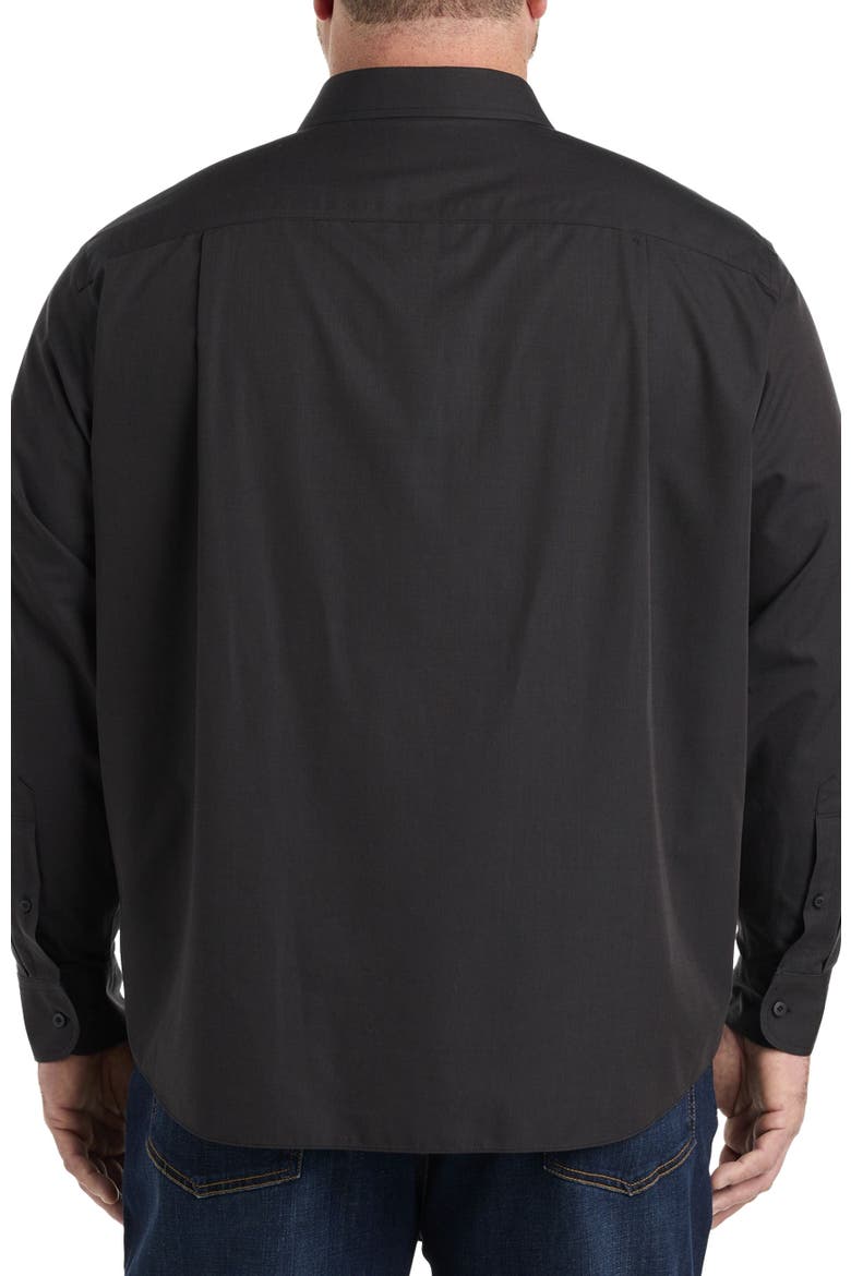 Big & Tall Blackstone Sport Shirt, Alternate, color, BLACK