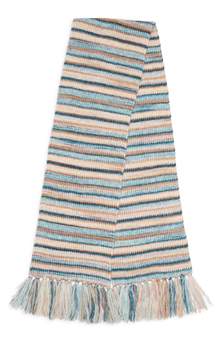 Treasure & Bond Melange Knit Scarf, Alternate, color, Teal Surf