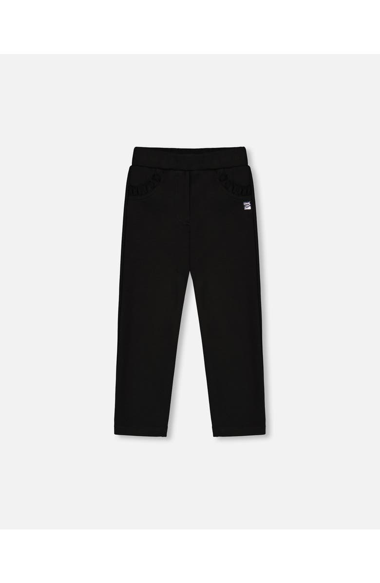 Deux par Deux Girl's Tregging With Bow Black, Main, color, 