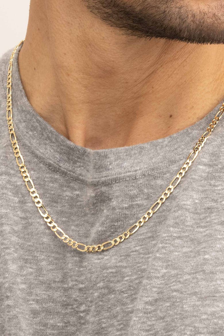 Men's Florentine Figaro Bold Chain in 14K Gold, Alternate, color, 14K Yellow Gold