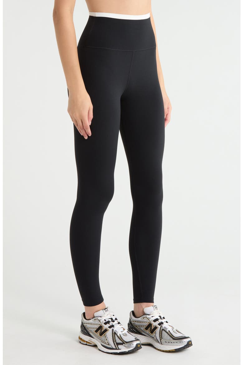Dual High Waist Airweight 7/8 Leggings, Alternate, color, BLACK/ WHITE