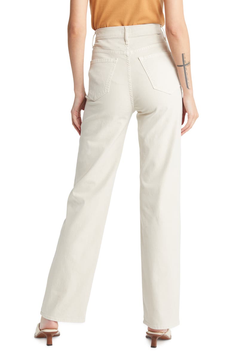 MOTHER Tunnel Vision Sneak Super High Waist Loose Fit Jeans, Alternate, color, Pristine