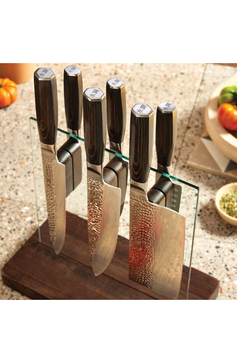Cuisine::pro<sup>®</sup> Damashiro EMPEROR<sup>®</sup> 7-piece Hikari knife block, Alternate, color, Silver