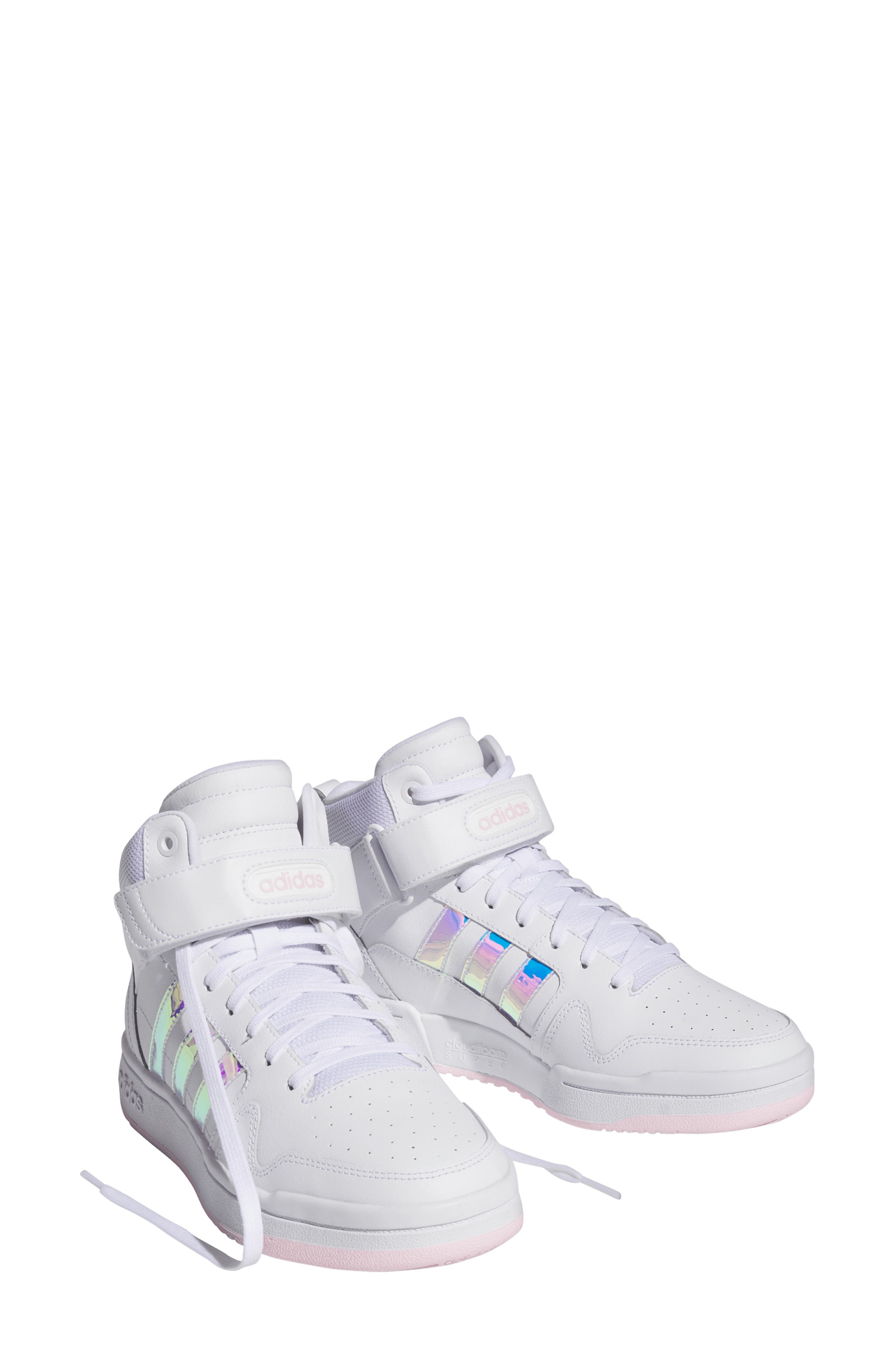 adidas Postmove Mid Sportswear Basketball Sneaker, Main, color, 