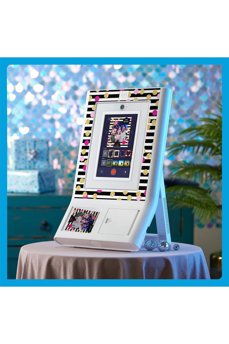 Decorative Stickers Frames, Custom Adhesive Frame Stickers Only for the HP Sprocket Photobooth, Alternate, color, White