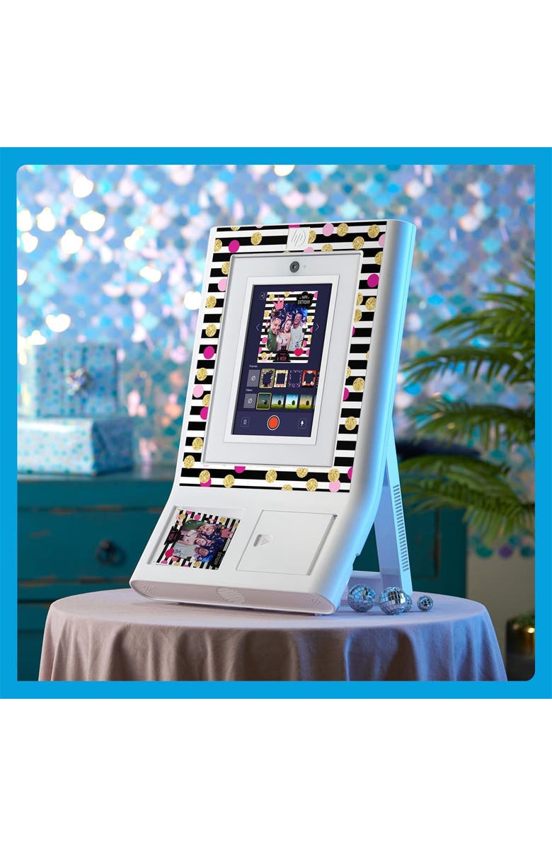 HP Decorative Stickers Frames, Custom Adhesive Frame Stickers Only for the HP Sprocket Photobooth, Alternate, color, White