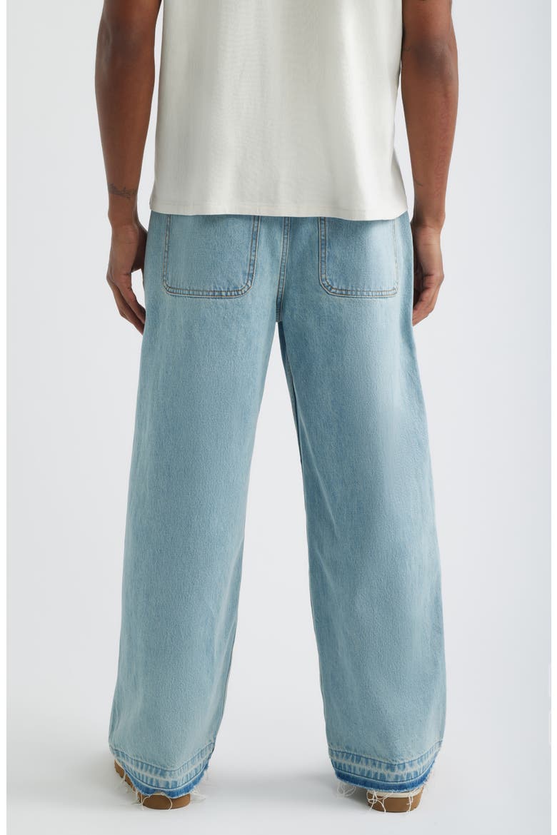 Released Hem Baggy Denim Pants, Alternate, color, CLASSIC INDIGO