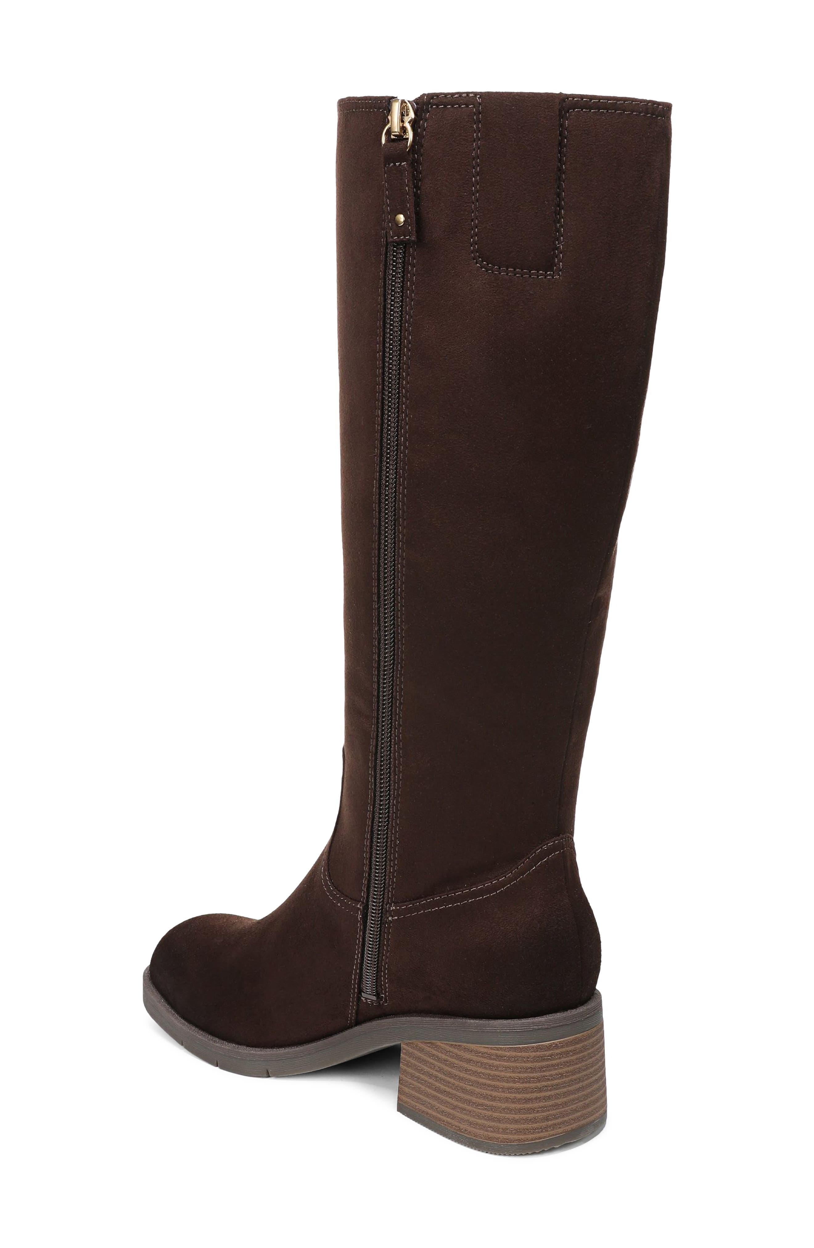Joplin Boot, Alternate, color, DARK UMBER BROWN MICROSUEDE