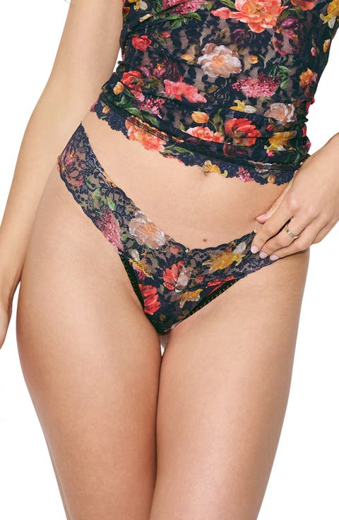 Print Low Rise Thong