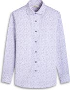 Bugatchi Axel Floral Shaped Fit Button-Up Shirt
