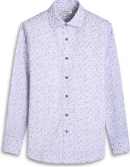 Bugatchi Axel Floral Shaped Fit Button-Up Shirt