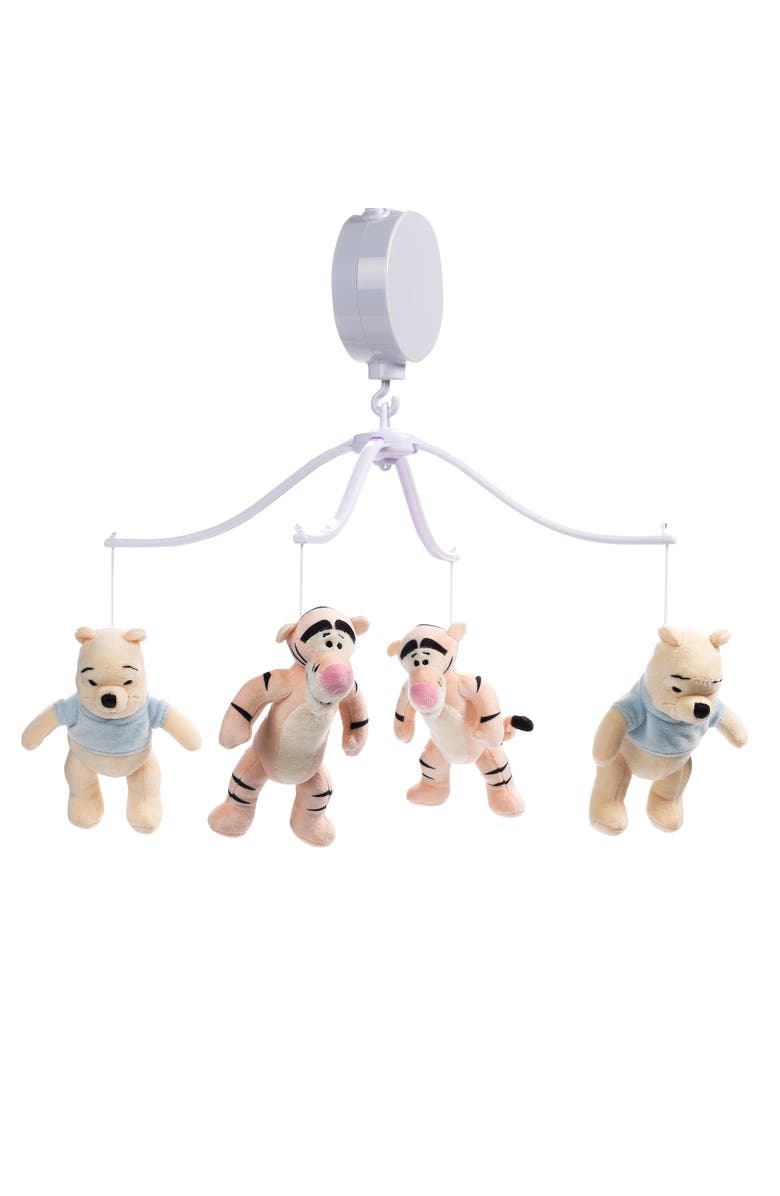 Lambs & Ivy Disney Baby Winnie the Pooh Hugs Musical Baby Crib Mobile Soother, Main, color, Multicolor