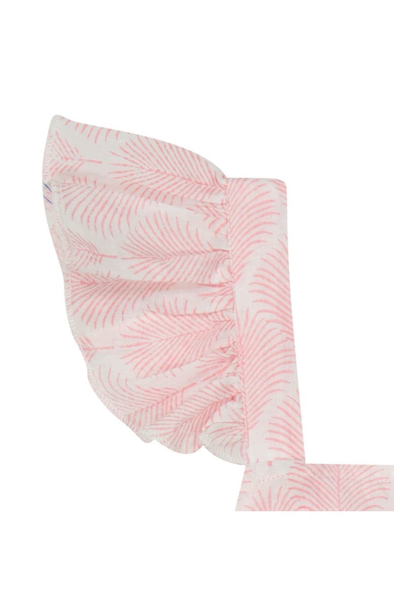 Mer St. Barth Chloe Baby Romper Pink Feather, Alternate, color, 