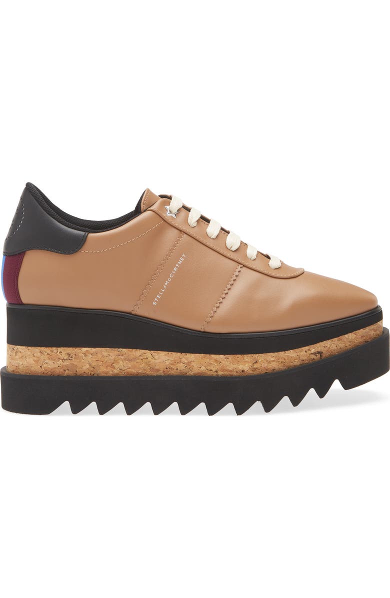 Stella McCartney Sneakelyse Platform Sneaker, Alternate, color, Brandy