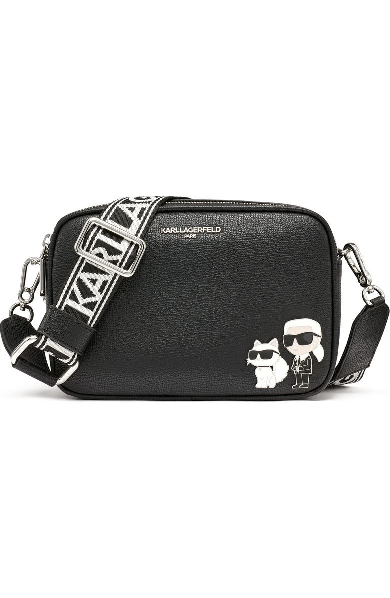 KARL LAGERFELD PARIS Maybelle Crossbody, Main, color, Black