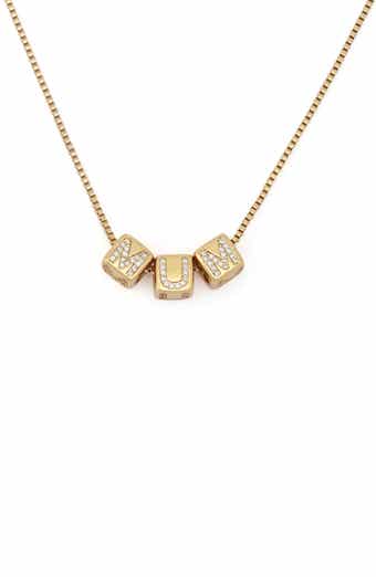 Mum Cube Pendant Necklace