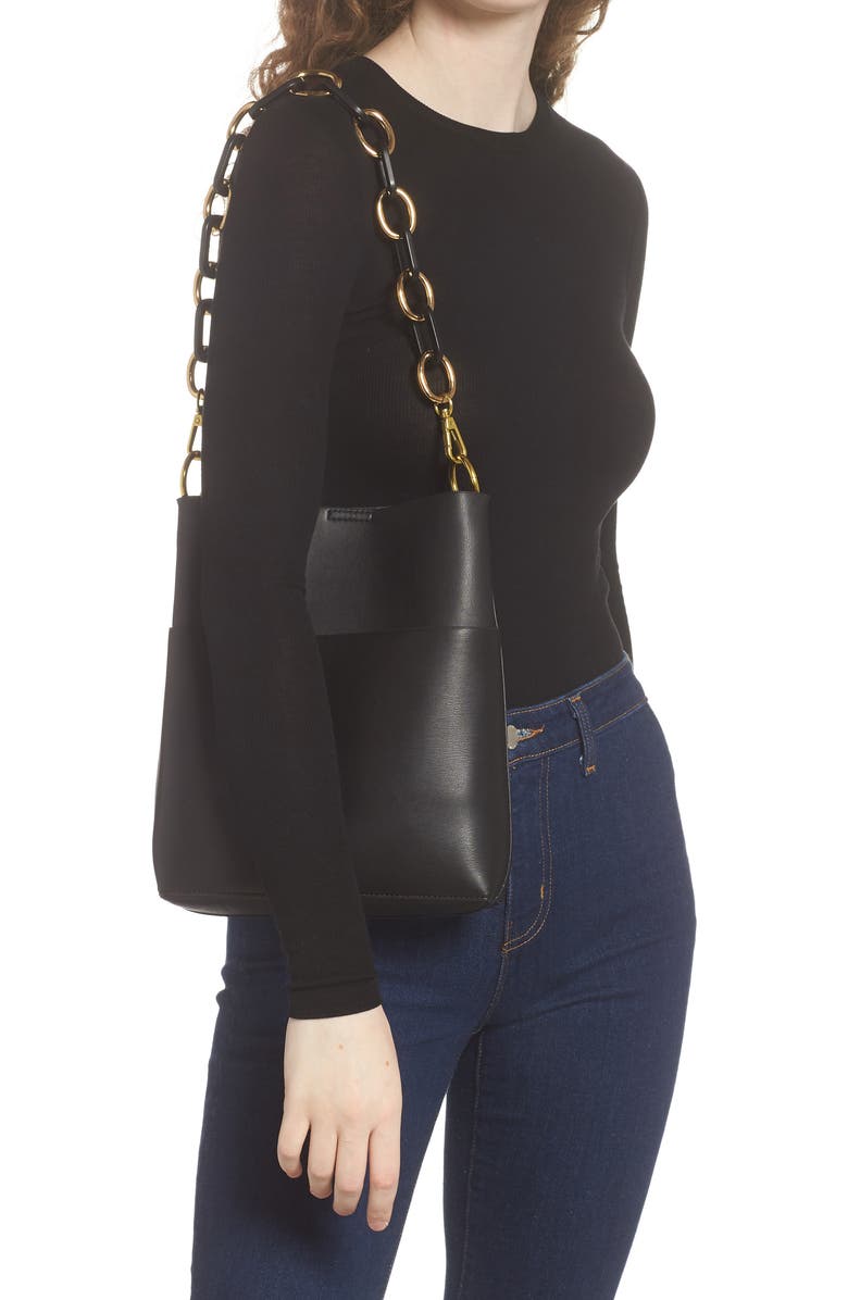 Street Level Mini Convertible Faux Leather Tote, Alternate, color,