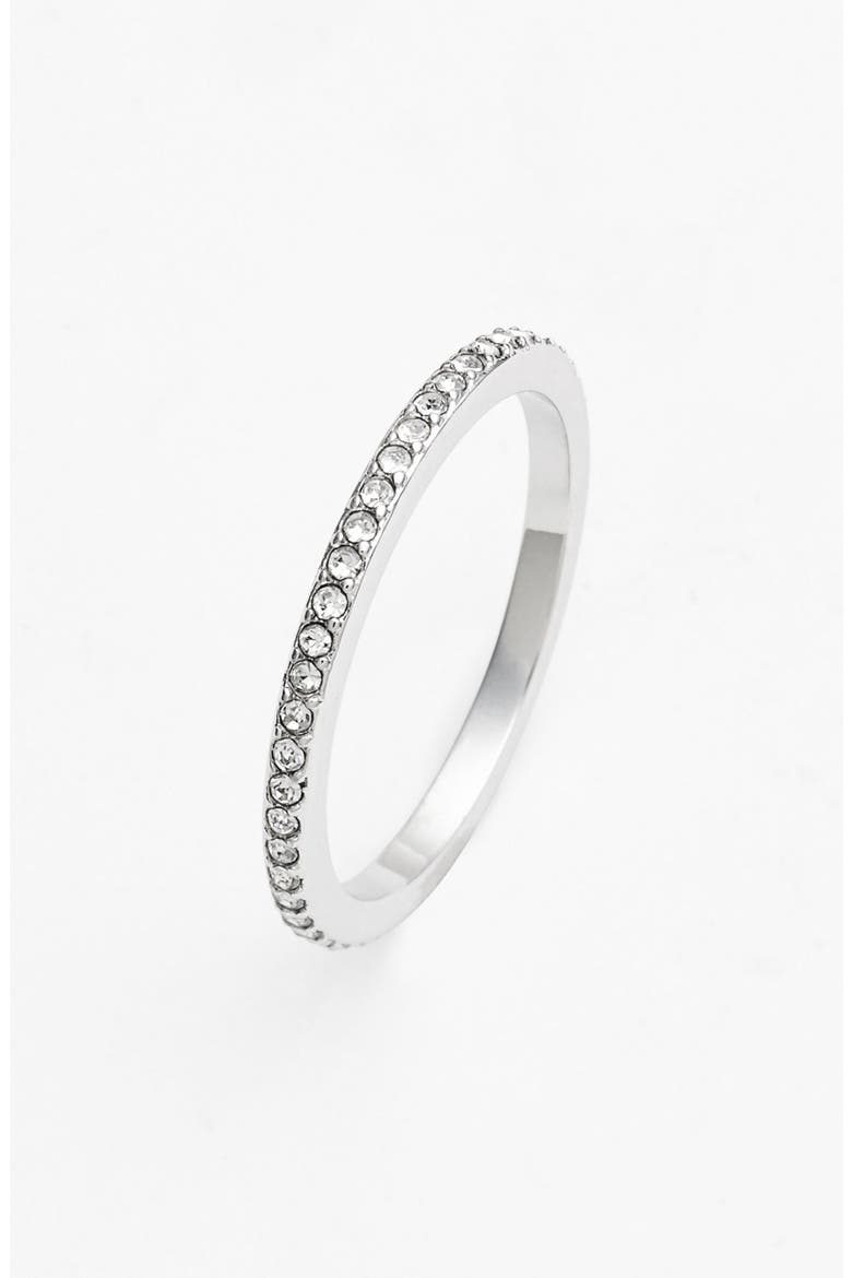 Pavé Ring, Main, color, SILVER