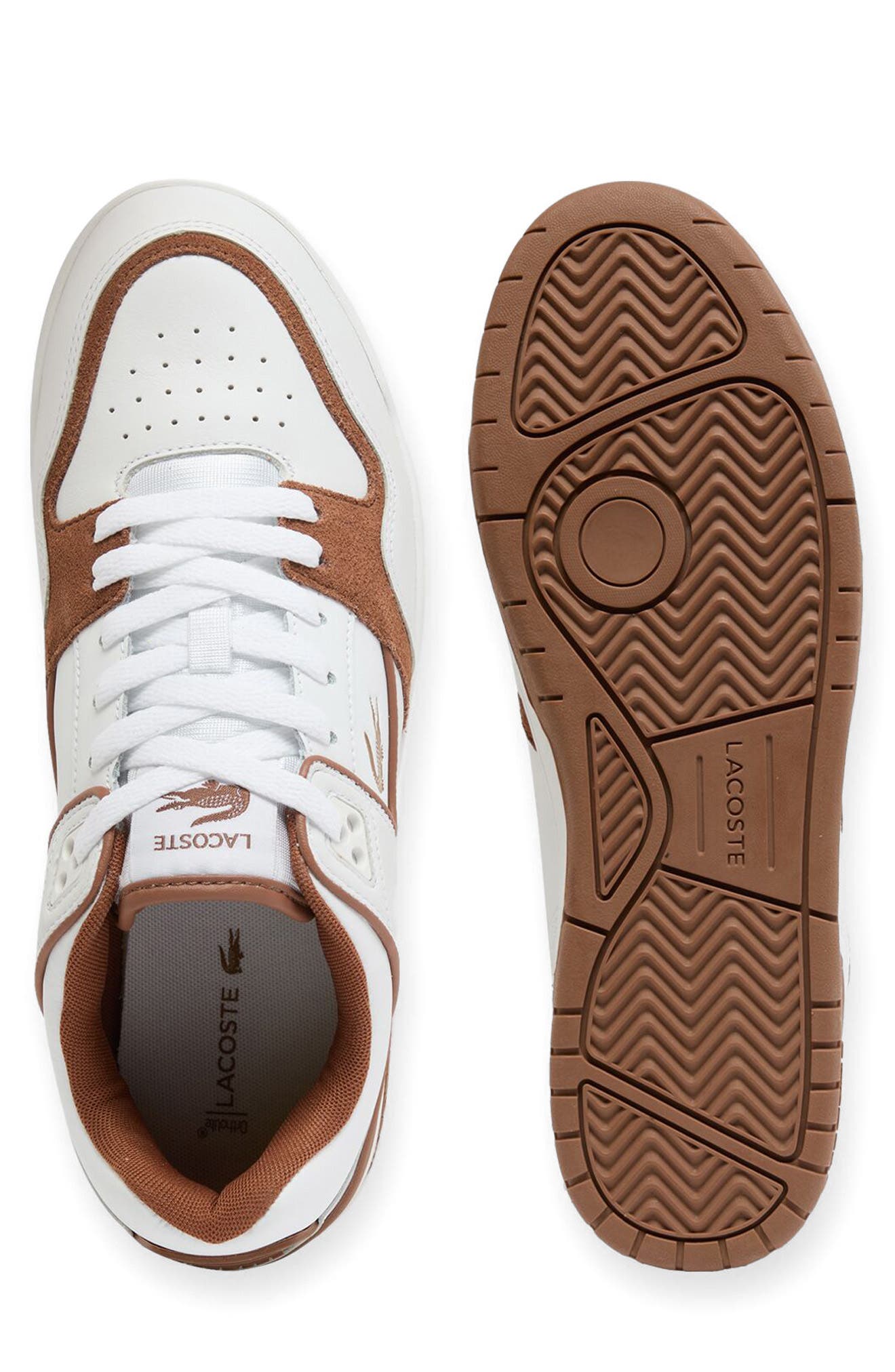 Lacoste Core Essential Sneaker, Alternate, color, White/ Brown