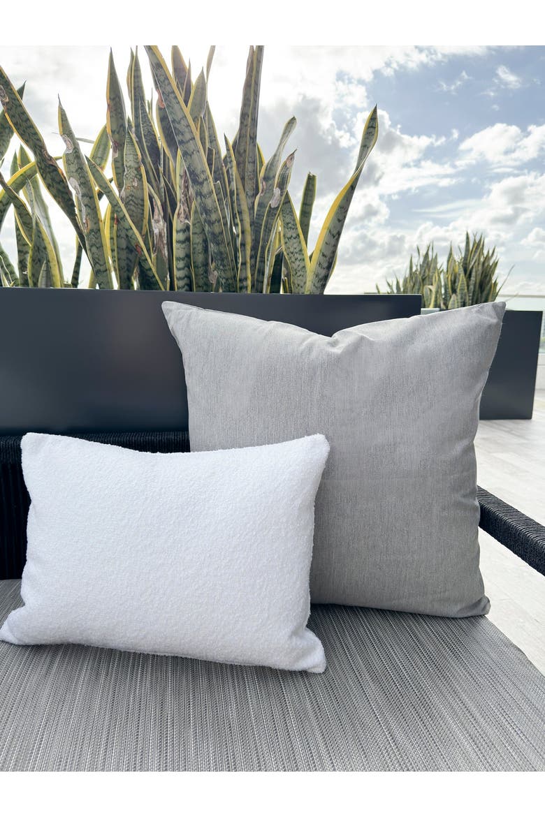 Essential Indoor Outdoor Pillow, Alternate, color, Grey