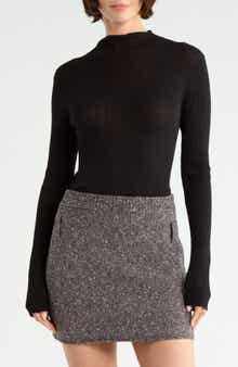 Hugh Mock Neck Rib Sweater