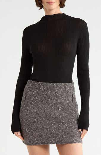 Hugh Mock Neck Rib Sweater