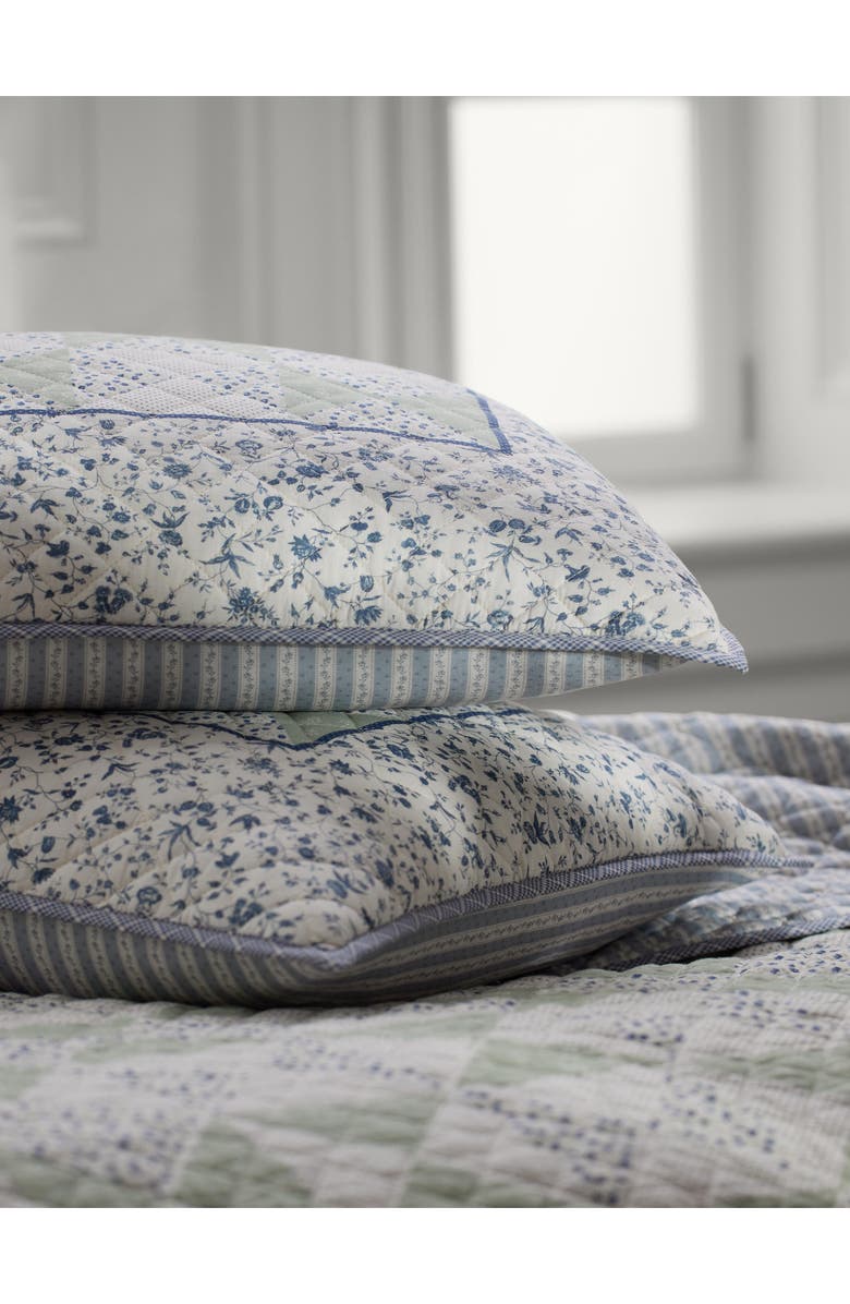 Lauren Ralph Lauren Lidia Quilted Cotton Sham, Alternate, color, Sage Multi