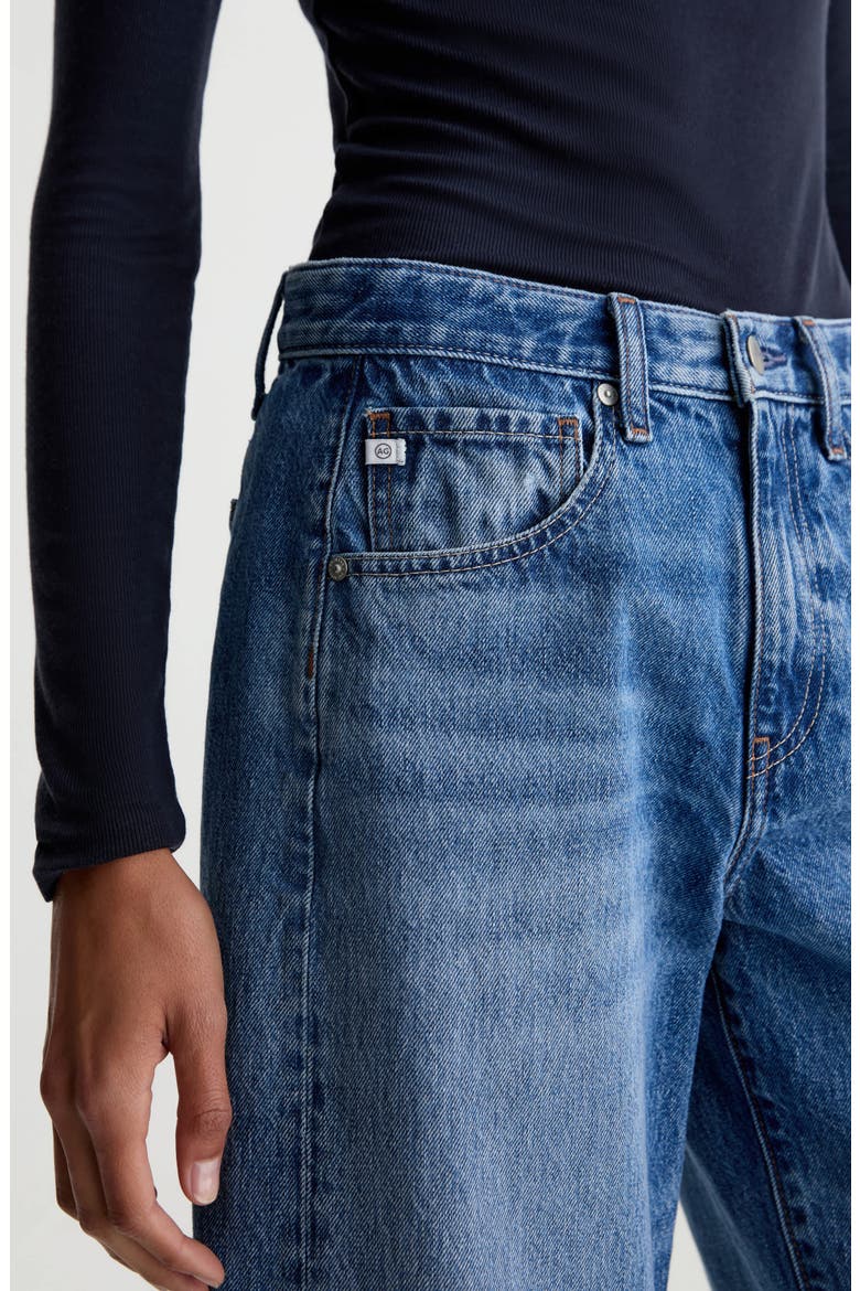 Hattie High Waist Ankle Barrel Leg Jeans, Alternate, color, JIVE