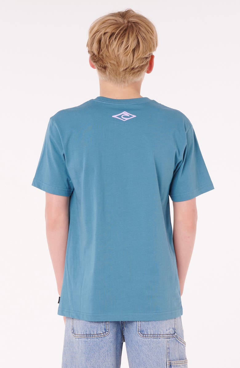 Rip Curl Kids' Island Paradiso Logo Cotton T-Shirt, Alternate, color, Storm Blue