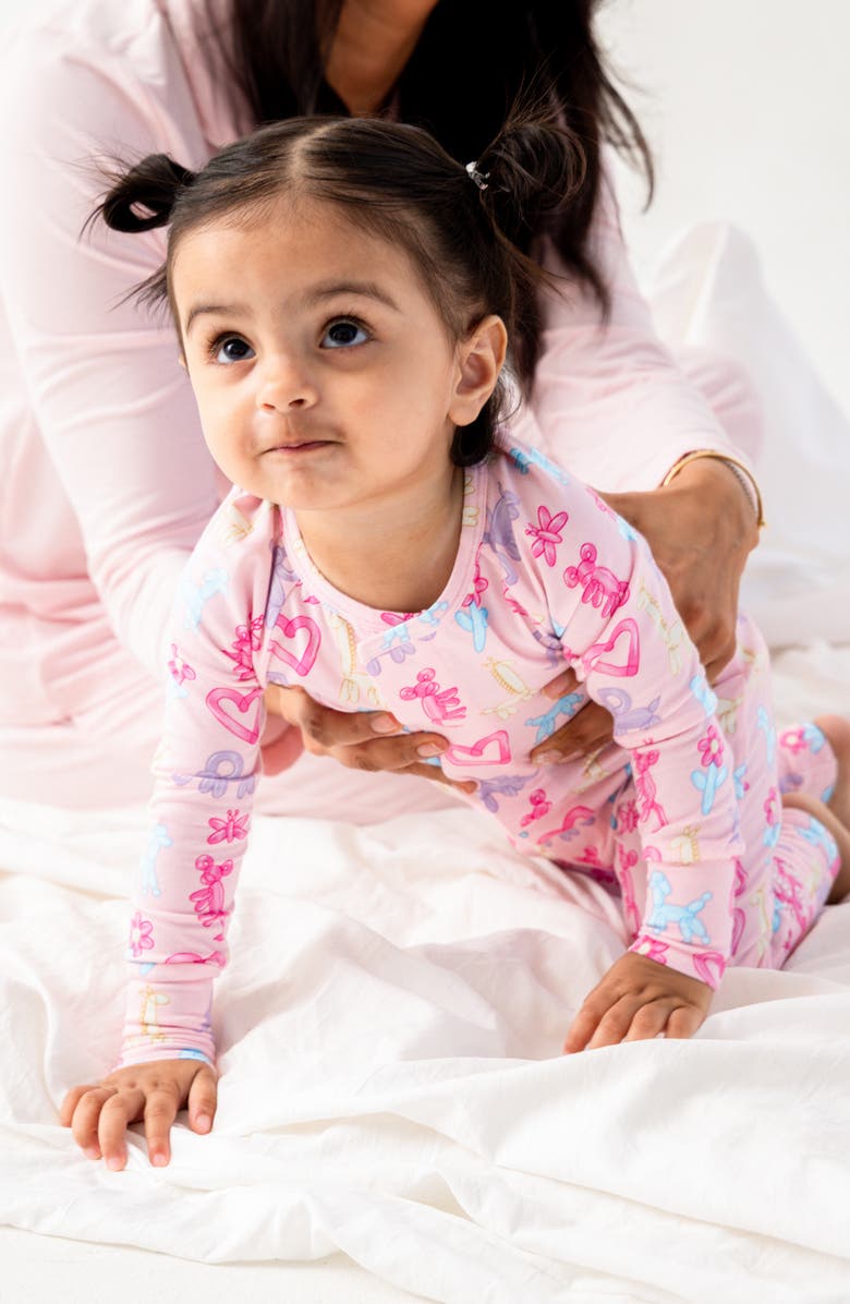 Magnetic Me Party Animals Glow in the Dark Magnetic Convertible Romper, Alternate, color, Pink