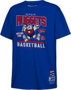 Mitchell & Ness Youth Mitchell & Ness Royal Denver Nuggets Retro Mascot Script T-Shirt